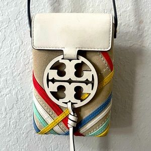 Tory Burch Miller Zig Zag Phone Crossbody